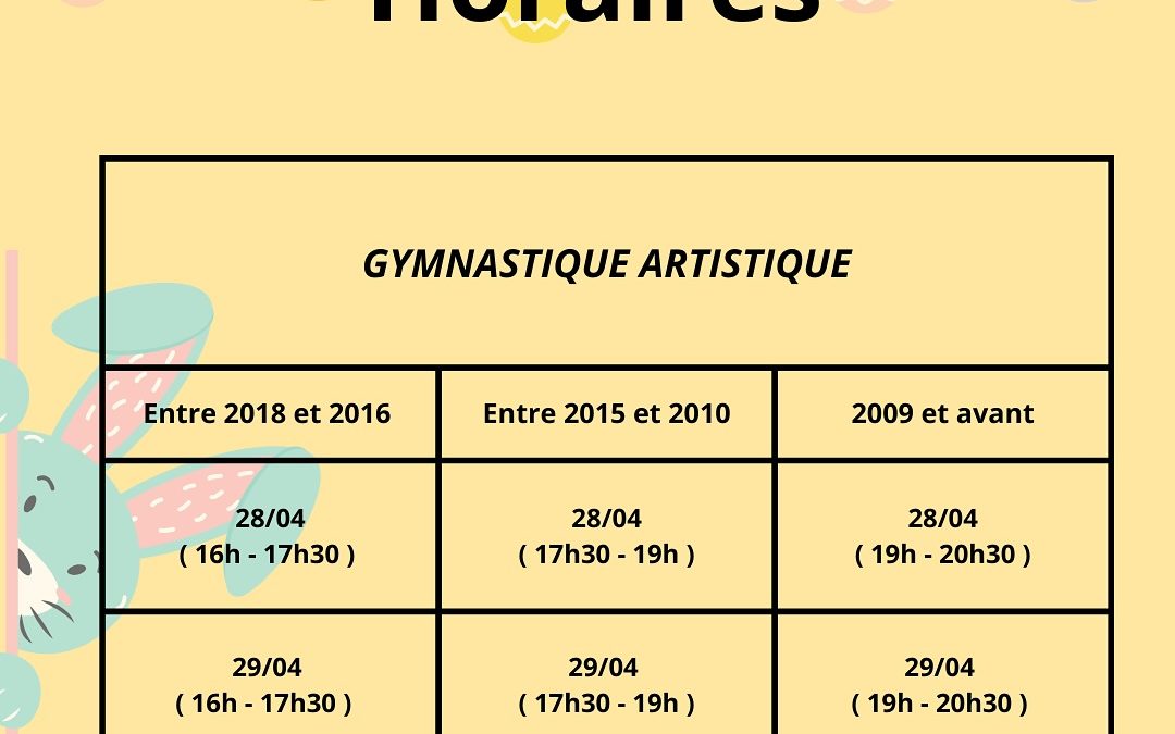 Stages loisirs: 28 et 29 avril 2025