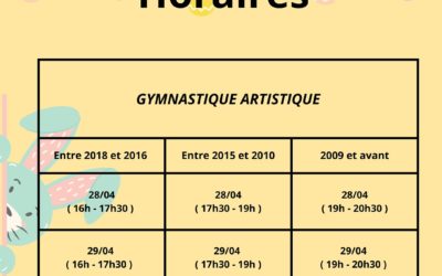 Stages loisirs: 28 et 29 avril 2025
